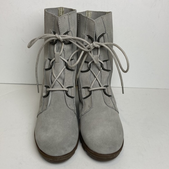 Sorel Women's Joan of Arctic Wedge II Waterproof Boots Grey Sz 10 Boho Winter - Picture 7 of 16